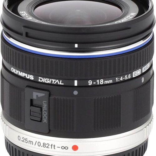 Objectif Olympus M.Zuiko Digital ED 9-18mm F4.0-5.6, zoom grand angle